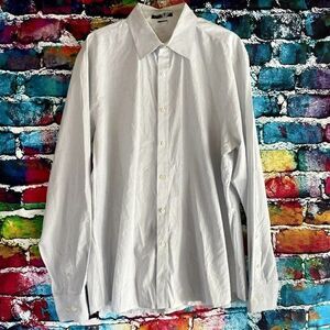 Theory Long Sleeve Button Down Shirt Stripes Size XL Cotton